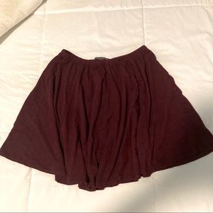 Brandy Melville Soft Maroon Skirt